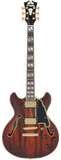 D'angelico Deluxe Mini DC Satin Brown Burst Chitarra Semiacustica