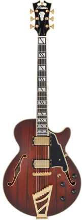 D'angelico Deluxe SS Satin Brown Burst Chitarra Semiacustica