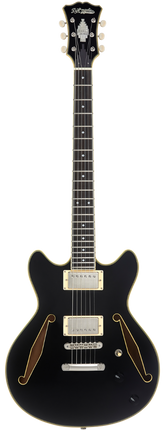 D'Angelico Exce DC Tour Solid Black Chitarra semiacustica