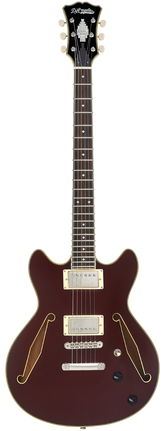 D'Angelico Excel Mini DC Tour Solid Wine Chitarra semiacustica