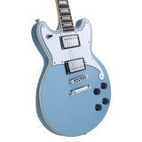 D'Angelico Premier Brighton Ice Blue Metallic Chitarra elettrica