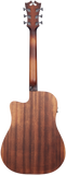 D'Angelico Premier Bowery LS Aged Mahogany Chitarra acustica elettrificata