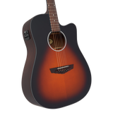 D'Angelico Premier Bowery LS Satin Vintage Sunburst Chitarra acustica elettrificata