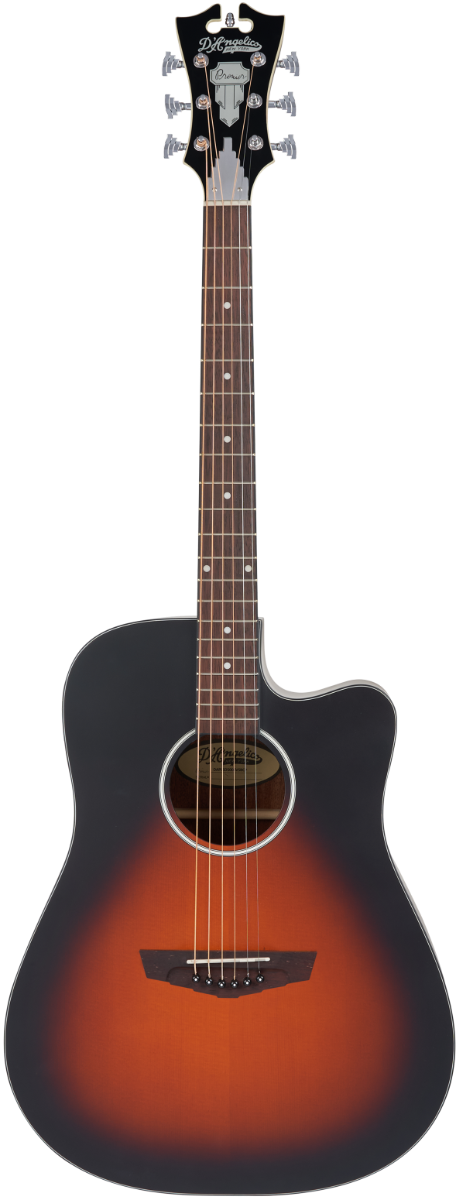 D'Angelico Premier Bowery LS Satin Vintage Sunburst Chitarra acustica elettrificata