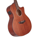 D'Angelico Premier Gramercy LS Mahogany Satin Chitarra acustica elettrificata
