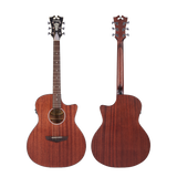 D'Angelico Premier Gramercy LS Mahogany Satin Chitarra acustica elettrificata