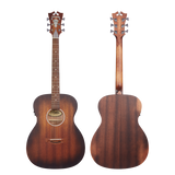 D'Angelico Premier Tammany LS Aged Mahogany Chitarra acustica elettrificata