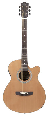 De Salvo AG3CEQMJ Mini Jumbo Chitarra Acustica Natural Elettrificata