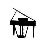 Echord GP10, pianoforte digitale a coda con 88 tasti, polifonia di 64 note e design raffinato, ideale per ogni ambiente