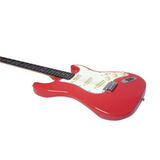 EKO ST-300 Fiesta Red Chitarra Elettrica ponte e sellette corpo body pickups corde uscita jack potenziometri volume e tono selettore del pickup battipenna corde