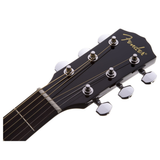 Chitarra acustica Fender CD-60 nera, body dreadnought, custodia rigida, suono bilanciato e volume elevato