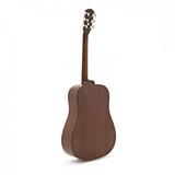 Retro Fender CD-60 chitarra acustica naturale con custodia rigida, design dreadnought, top in abete e finitura lucida