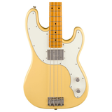 Basso Telecaster® Classic Vibe™ in bianco vintage, con corpo contornato, pickup humbucker e finitura lucida in acero