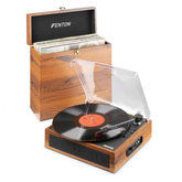 Giradischi Fenton RP165 con amplificatore integrato e altoparlanti stereo, supporta vinili e streaming Bluetooth