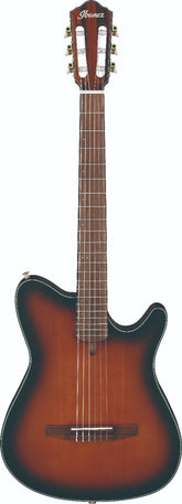 Ibanez FRH10NBSF Thinline Chitarra classica Brown Sunburst Flat
