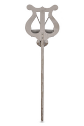 GEWA Letturino da banda, Nichelato, asta 14cm