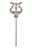 GEWA Letturino da banda, Nichelato, asta 14cm