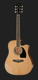 Ibanez PF15ECE Natural Chitarra acustica amplificata con custodia, plettro, cavo, fascia omaggio