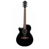 Chitarra acustica elettrificata Ibanez AEG50L, manico confortevole, finitura nera, preamp semplice e accordatore LCD integrato