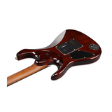 Chitarra elettrica Ibanez AZ47P2K, finitura Dragon Eye Burst, manico in acero tostato e pickups DiMarzio per performance elevate
