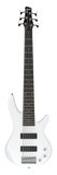Basso elettrico Ibanez GSR186-PW a 6 corde, finitura Pearl White, corpo in okoume, manico in acero, pickup Dynamix H