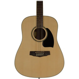 Ibanez PF1512 NT, chitarra acustica 12 corde, realizzata con legno di abete e mogano, per un suono pieno e avvolgente