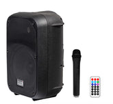 Italian Stage FRX08AW Cassa attiva multifunzione portatile con radiomicrofono, USB e Bluetooth