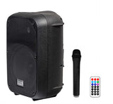 Italian Stage FRX08AW Cassa attiva multifunzione portatile con radiomicrofono, USB e Bluetooth