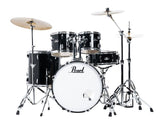 Pearl Roadshow RS525SBC C 31 Jet Black Batteria acustica con piatti Sabian e sgabello