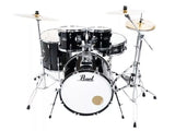 Pearl Roadshow RS525SBC/C31 Jet Black Batteria Acustica 3 con piatti Sabian e Sgabello
