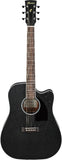 Ibanez PF16MWCE WK Weathered Black Open Pore Chitarra Acustica Elettrificata