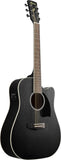 Ibanez PF16MWCE WK Weathered Black Open Pore Chitarra Acustica Elettrificata