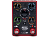 Pedale per chitarra POD Express con 7 amplificatori, 17 effetti e interfaccia audio USB, compatto e portatile