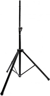 FRE300BK Supporto in alluminio nero per casse acustiche, altezza regolabile da 1350 mm a 2150 mm, portata 35 kg