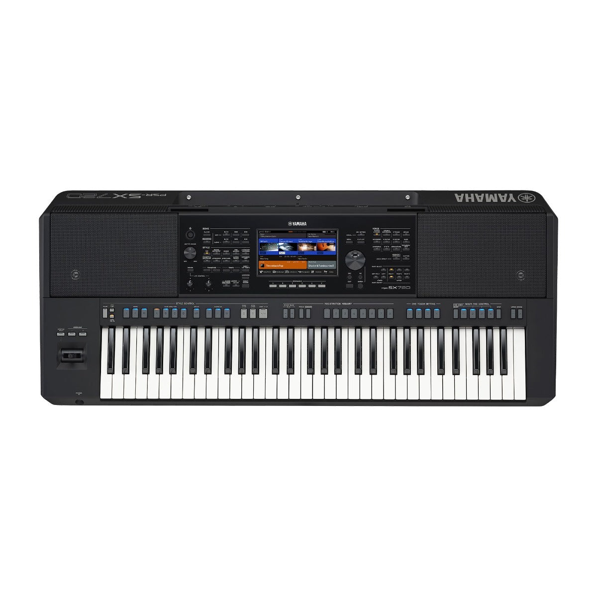 Tastiera arranger Yamaha PSR-SX720 con 1.377 voci, 450 stili e funzioni avanzate per performance musicali creative