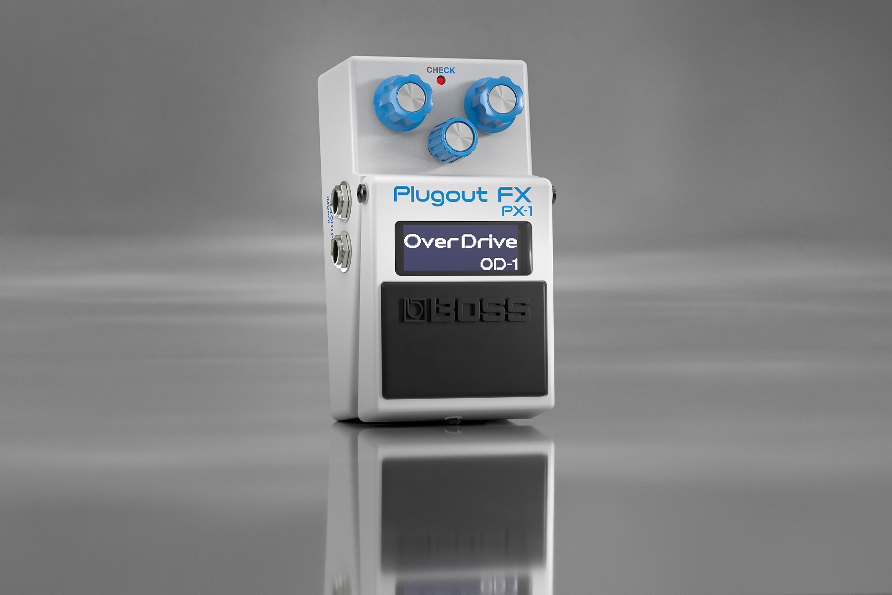 Caratteristiche del BOSS PX-1: campionamento 48 kHz, conversione AD/DA 24/32 bit, Bluetooth, display LCD e controlli vari