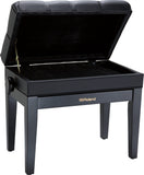 Roland RPB-500BK Satin Black Panca per pianoforte regolabile con scomparto per spartiti nera satinata