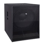 Subwoofer Proel S18A, potenza 600W, risposta 36Hz-140Hz, cabinet multistrato, 4 ruote, controlli volume e fase