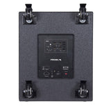 Connessioni Subwoofer Proel S18A, woofer 18", SPL massimo 131dB, alimentazione 230V/120V, finitura antigraffio, flangia per stativo