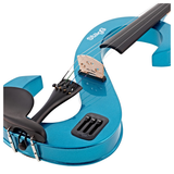 Violino elettrico STAGG EVN 4/4 MBK blu metallizzato, design elegante, equalizzatore a 3 bande e accessori per performance