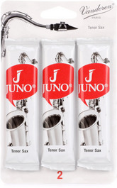 Ance Juno Sax Tenore N.2, confezione da 3, progettate per studenti, reattive e sigillate per mantenere l'umidità