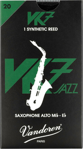 Ancia sintetica Vandoren VK7 20 per sax alto, confezione da 1, riciclabile, prodotta in Francia