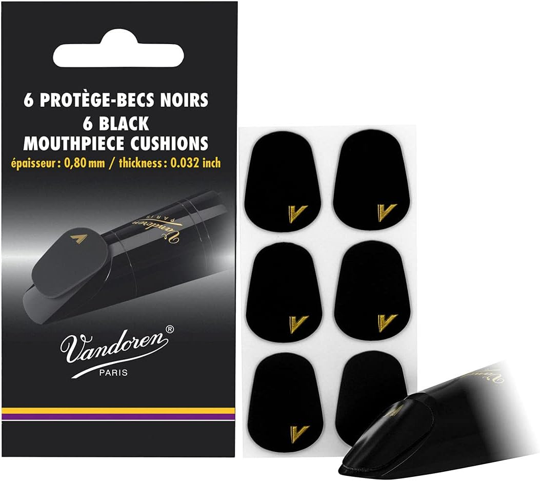 Pastiglie proteggi bocchino dello spessore di 0,80 mm - neri salvabocchino VMCX6+ 6 pezzi colore nero 0,8 millimetri