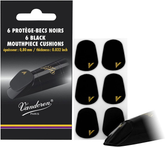 Pastiglie proteggi bocchino dello spessore di 0,80 mm - neri salvabocchino VMCX6+ 6 pezzi colore nero 0,8 millimetri
