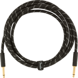 Fender Deluxe Instrument Cable Black Tweed Cavo per strumenti Jack - Jack 3 mt