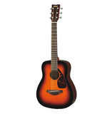 Chitarra acustica mini in tabacco sunburst, con top in abete massello e fondo in mogano, per un suono ricco e proiettato