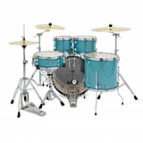 YAMAHA Rydeen Studio 20" Torquoise Glitter con Set piatti Paiste 101 retro