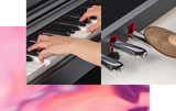 Pianoforte digitale Yamaha YDP-105, 88 tasti bianchi, suono di pianoforte a coda e 10 voci per un'esperienza musicale completa