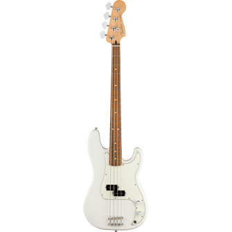 Fender Player Precision Bass PF Polar White Basso elettrico bianco
