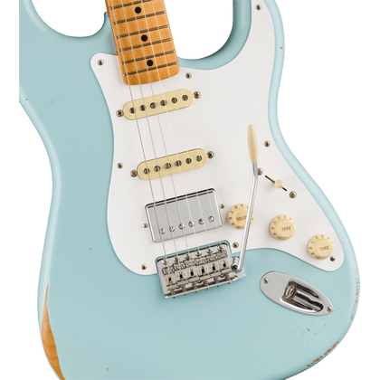 FENDER Limited Edition Vintera 50s Stratocaster HSS Road Worn MN Sonic Blue Chitarra Elettrica